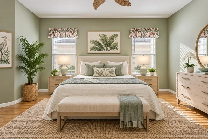Primary Suite Virtually furnished