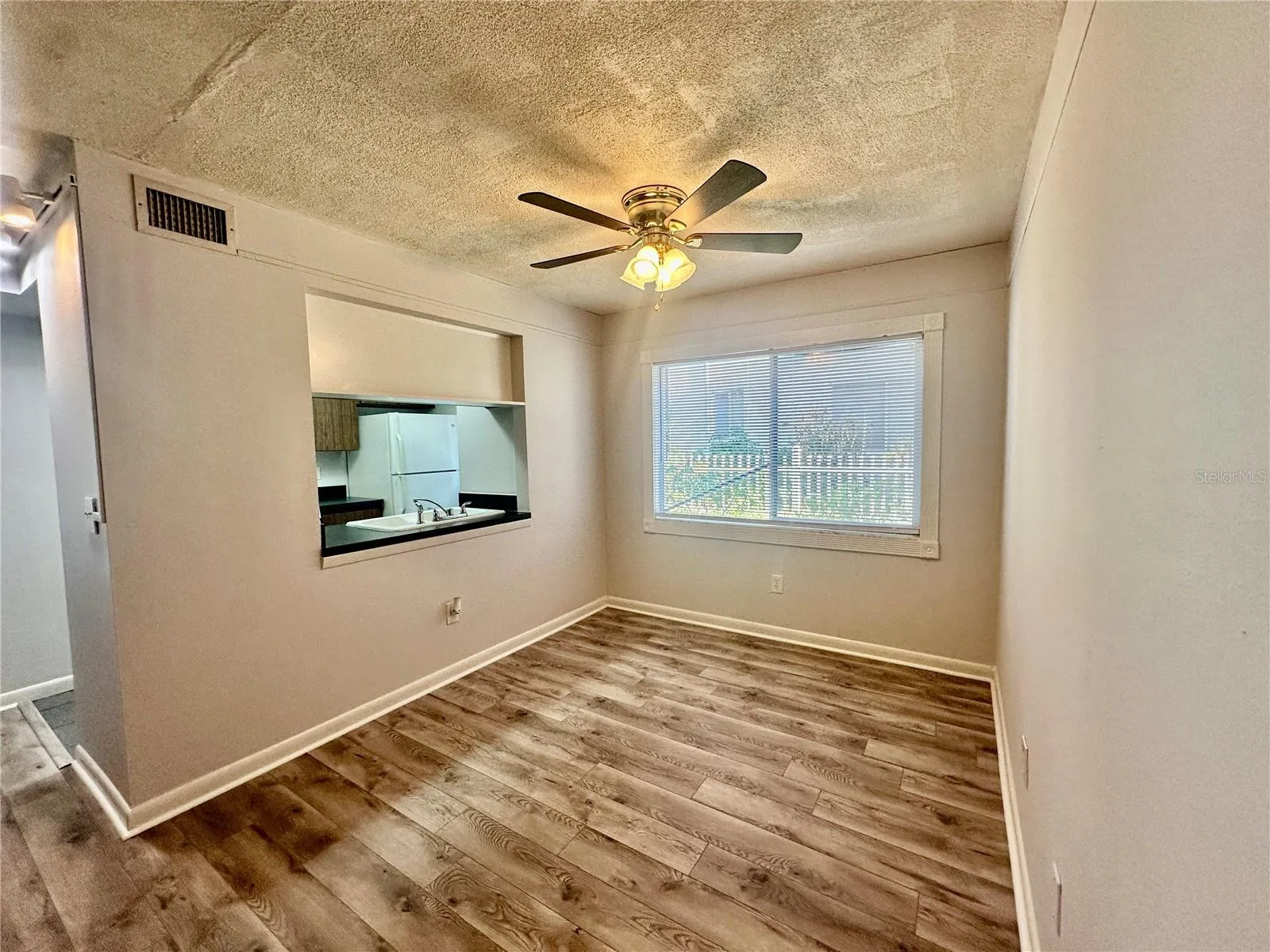 Dining Room with pass thru window