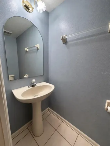 Half bathroom downstairs