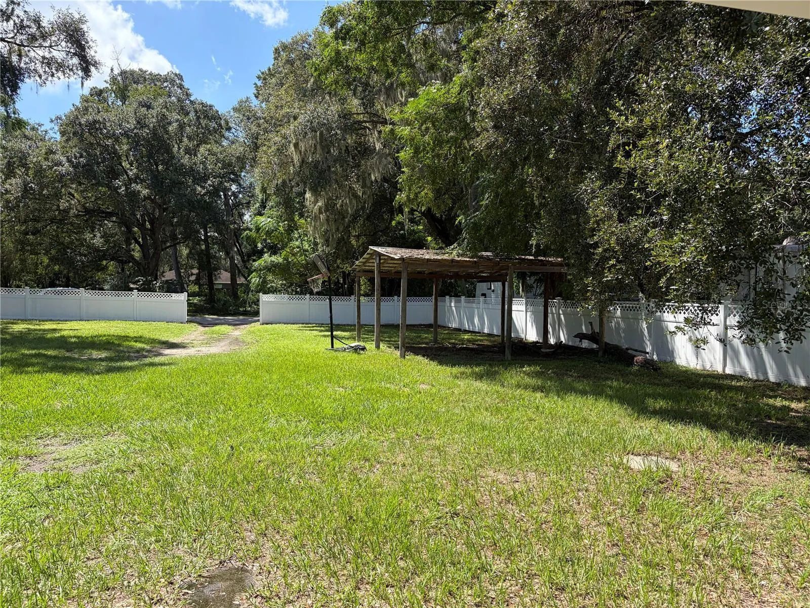 front yard, view from front door to the right