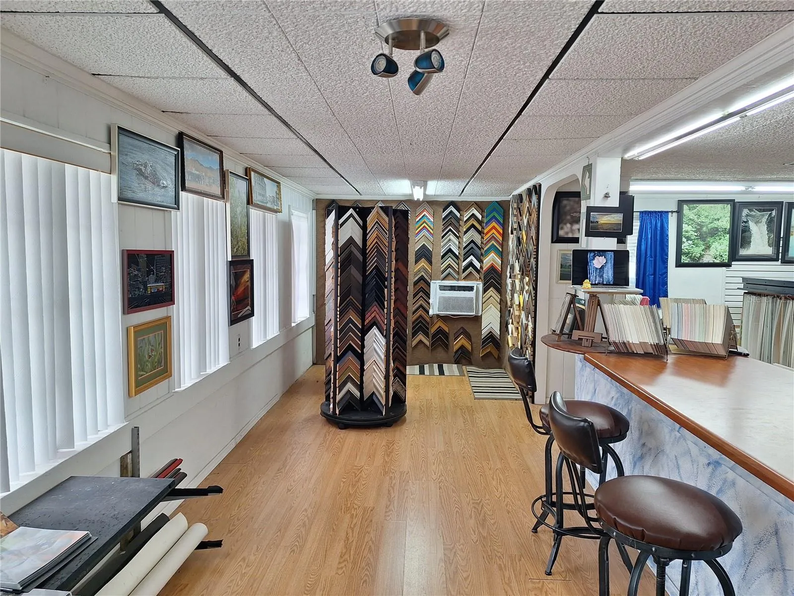 View from entrance of store.