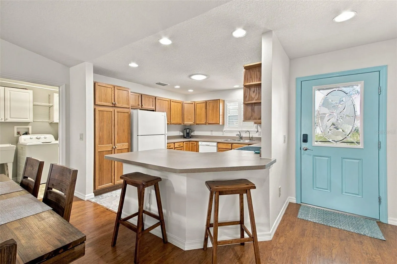 kitchen from dining rm