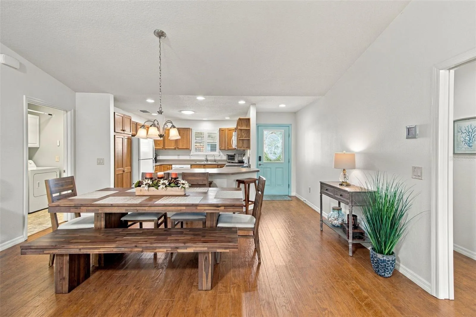 dining rm and living tm from kitchen