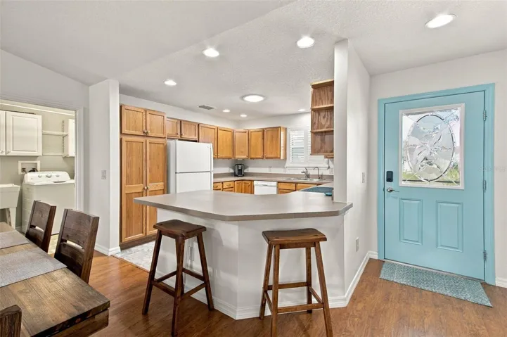 kitchen from dining rm