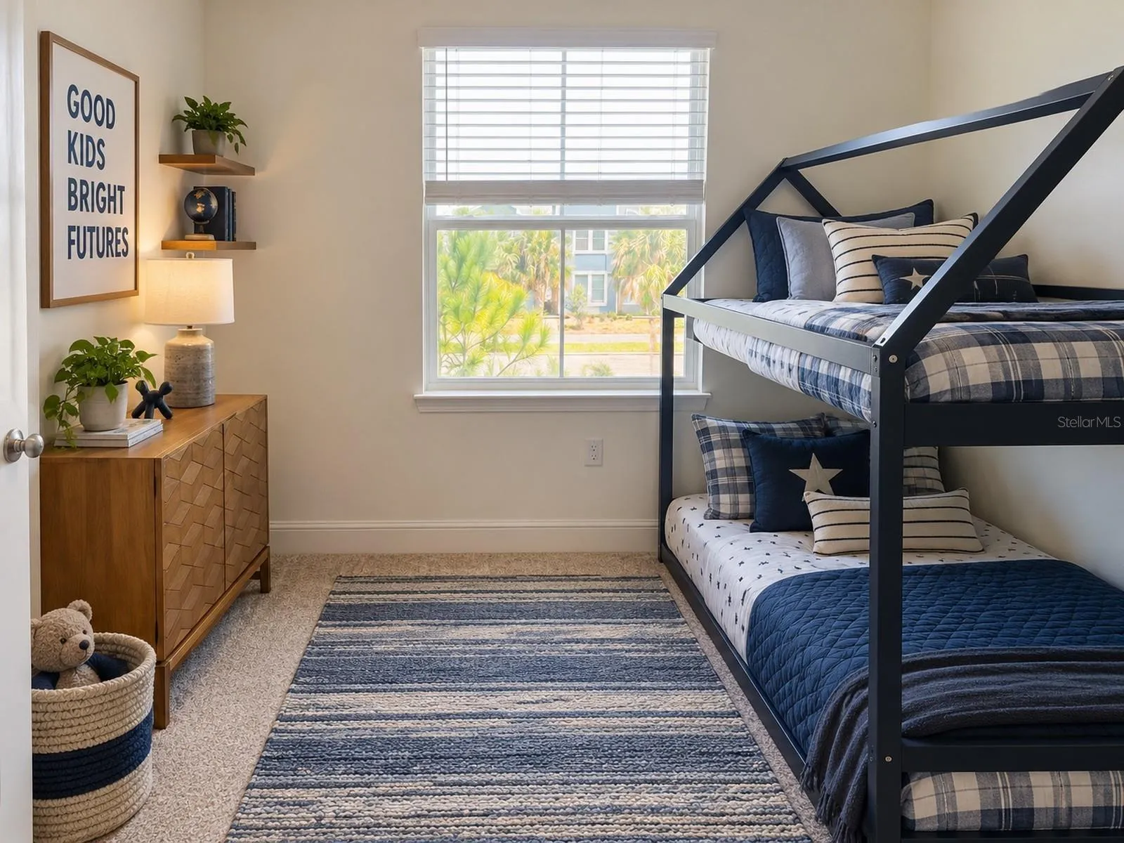 Bedroom 2. Vistually staged