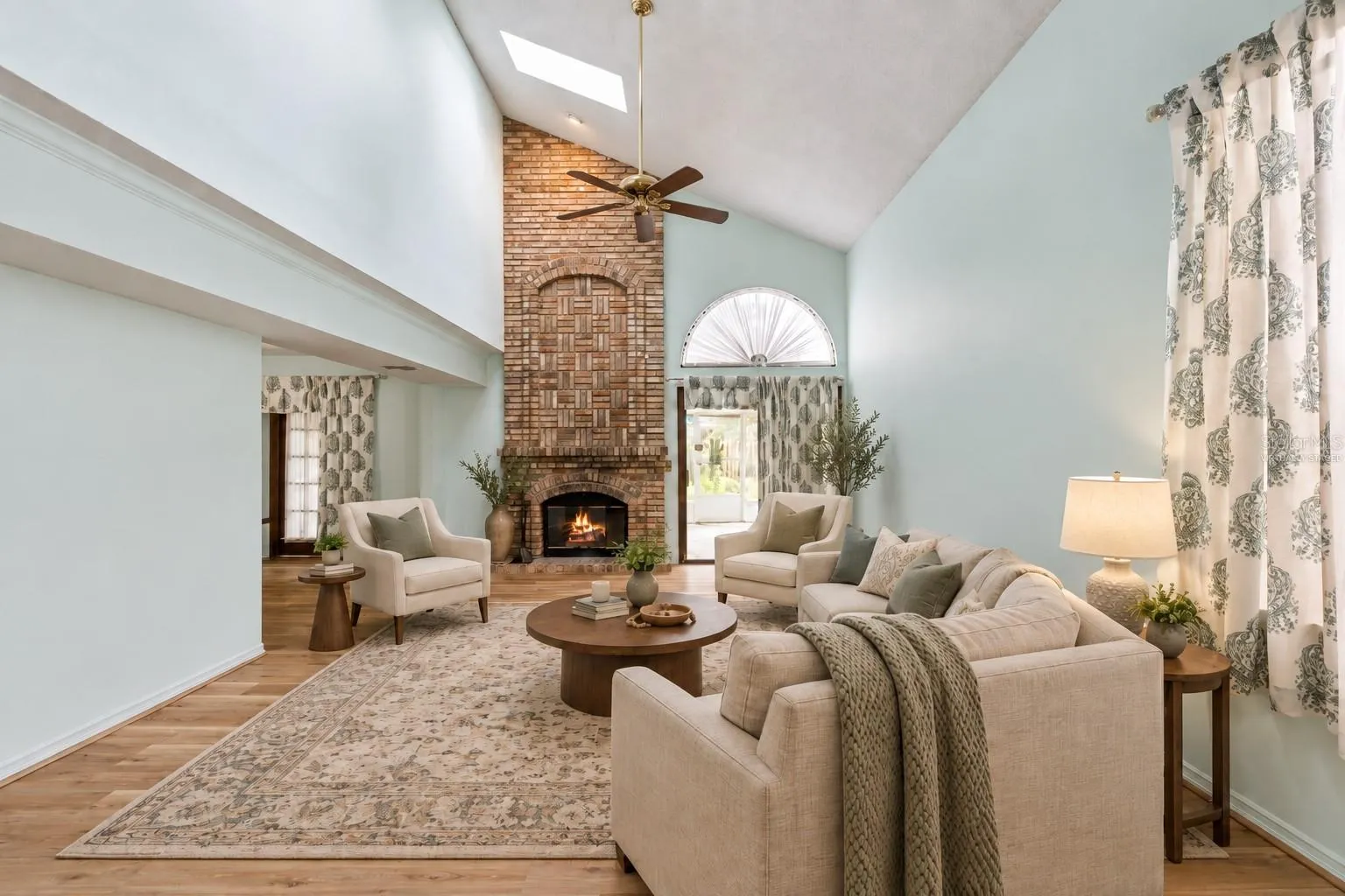 Virtually Staged Living Room