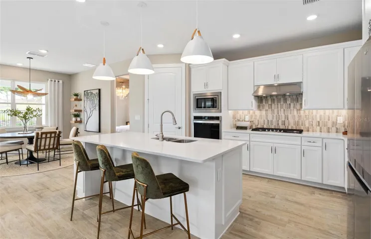 Model Home Design Only. Pictures and furnishings are for illustrative purposes only. Elevations, colors and options may vary. Furniture is for model home staging only.