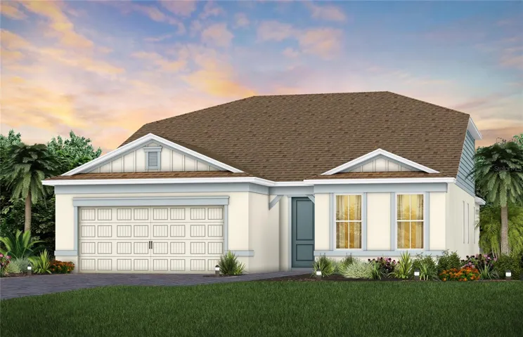 Exterior Design. Artistic rendering for this new construction home. Pictures are for illustrative purposes only. Elevations, colors and options may vary.