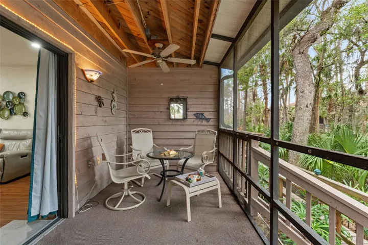 Screened-in porch off the living room