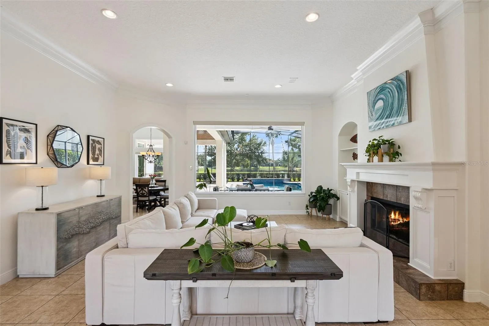 Formal Living RoomThe formal living room offers an elegant setting with beautiful views toward the outdoor living area.
