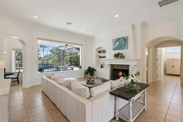 Formal Living RoomThe formal living room offers an elegant setting with beautiful views toward the outdoor living area.