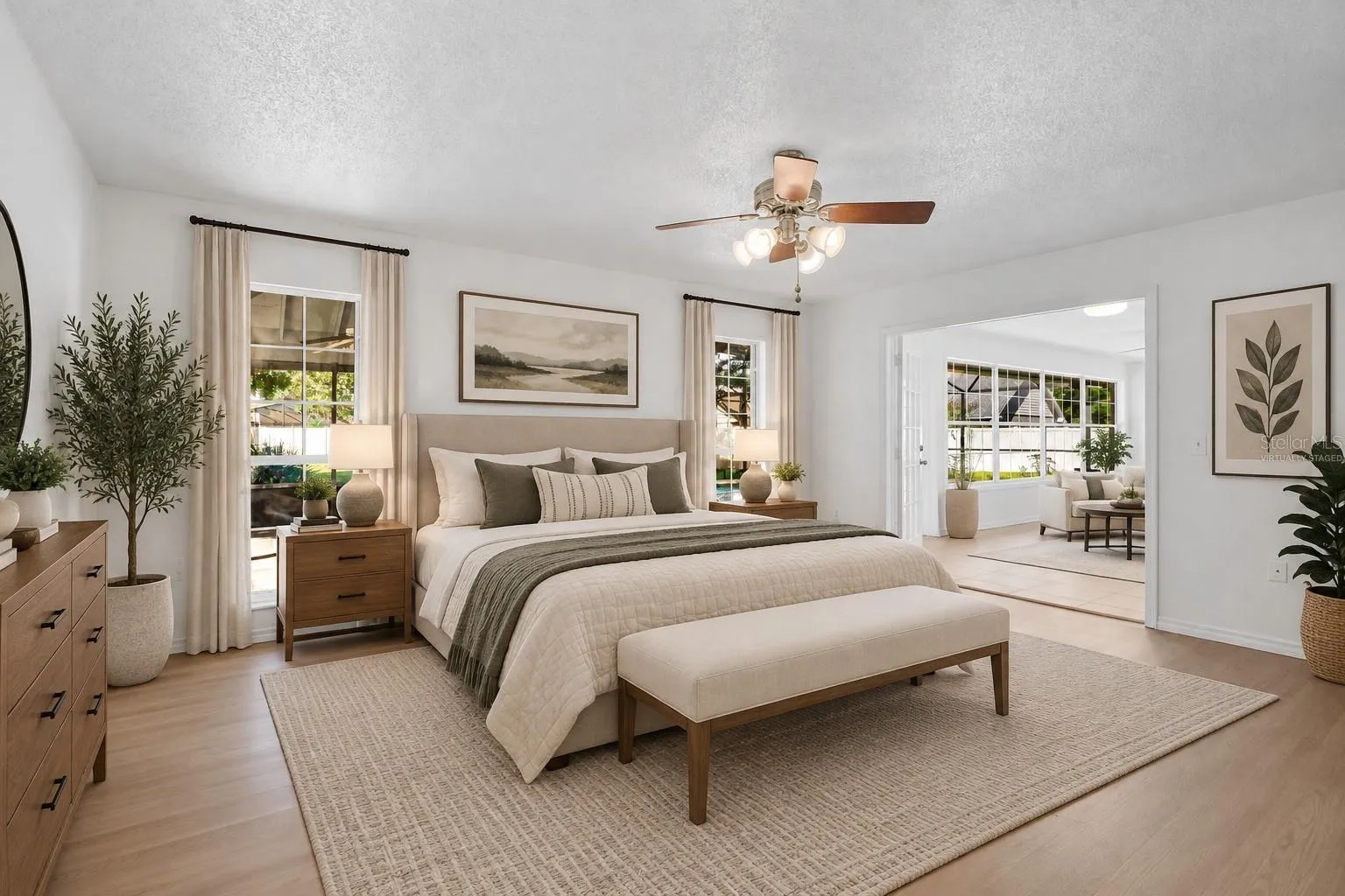 Primary Bedroom - Virtually Staged