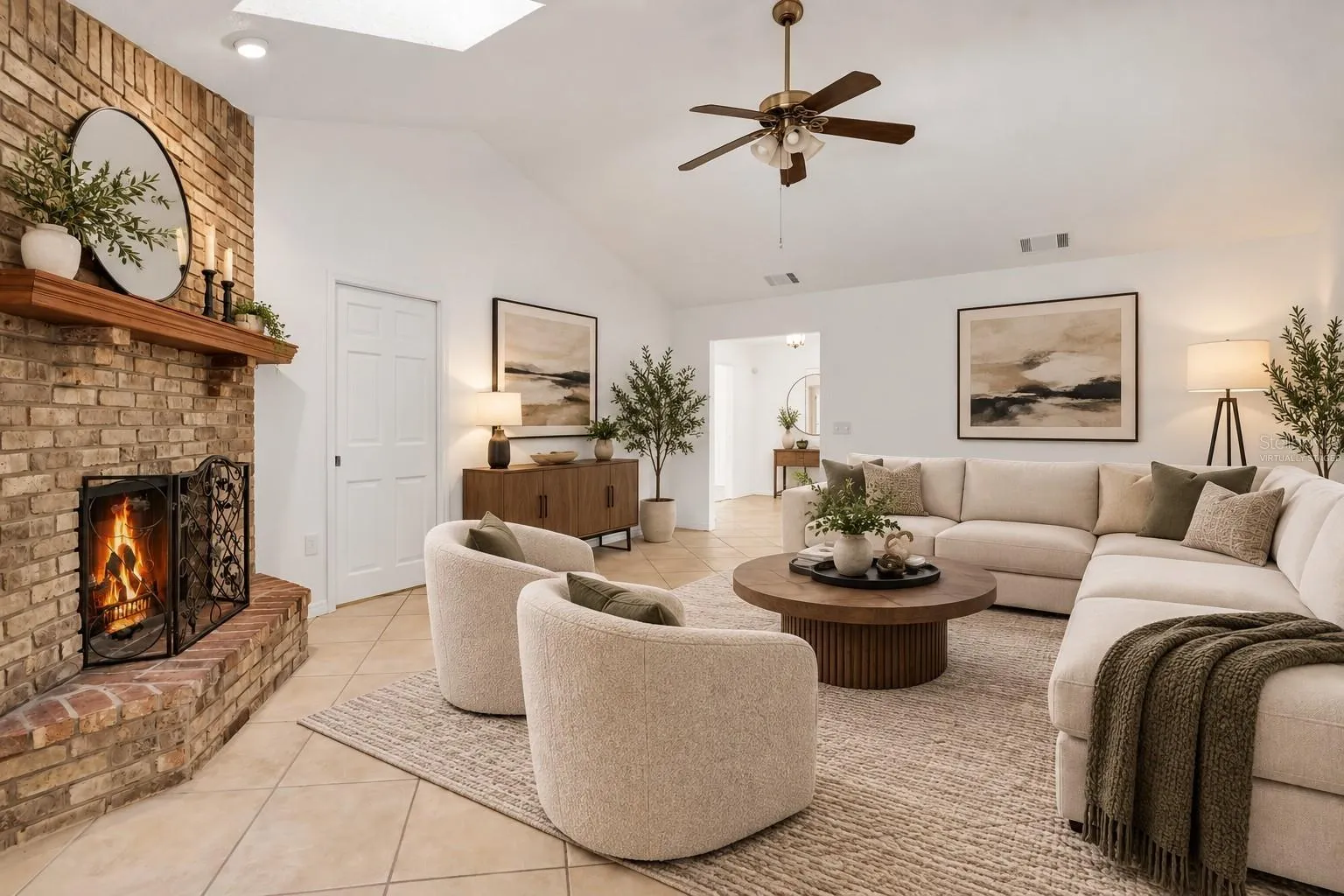 Family Room - Virtually Staged
