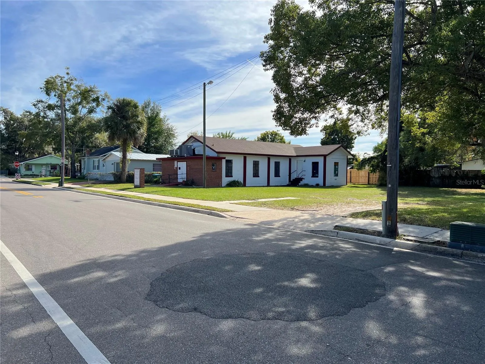View from the street where there is additional parking