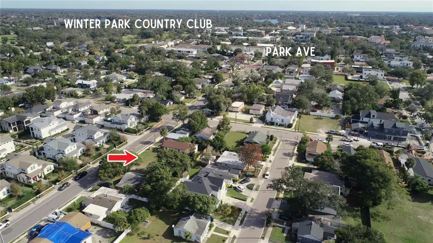 Location of the lot aerial view
