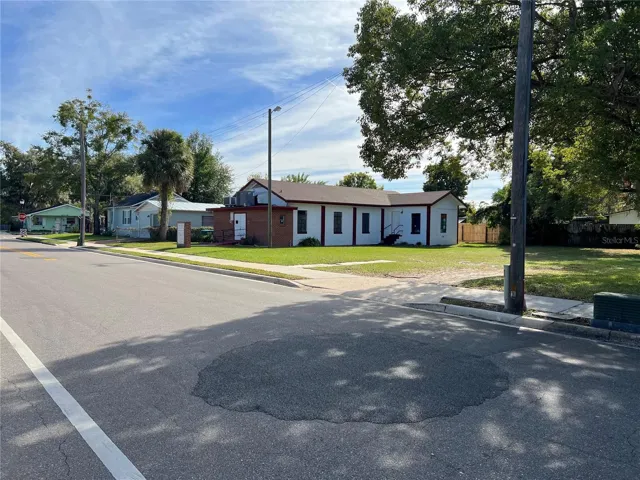 View from the street where there is additional parking