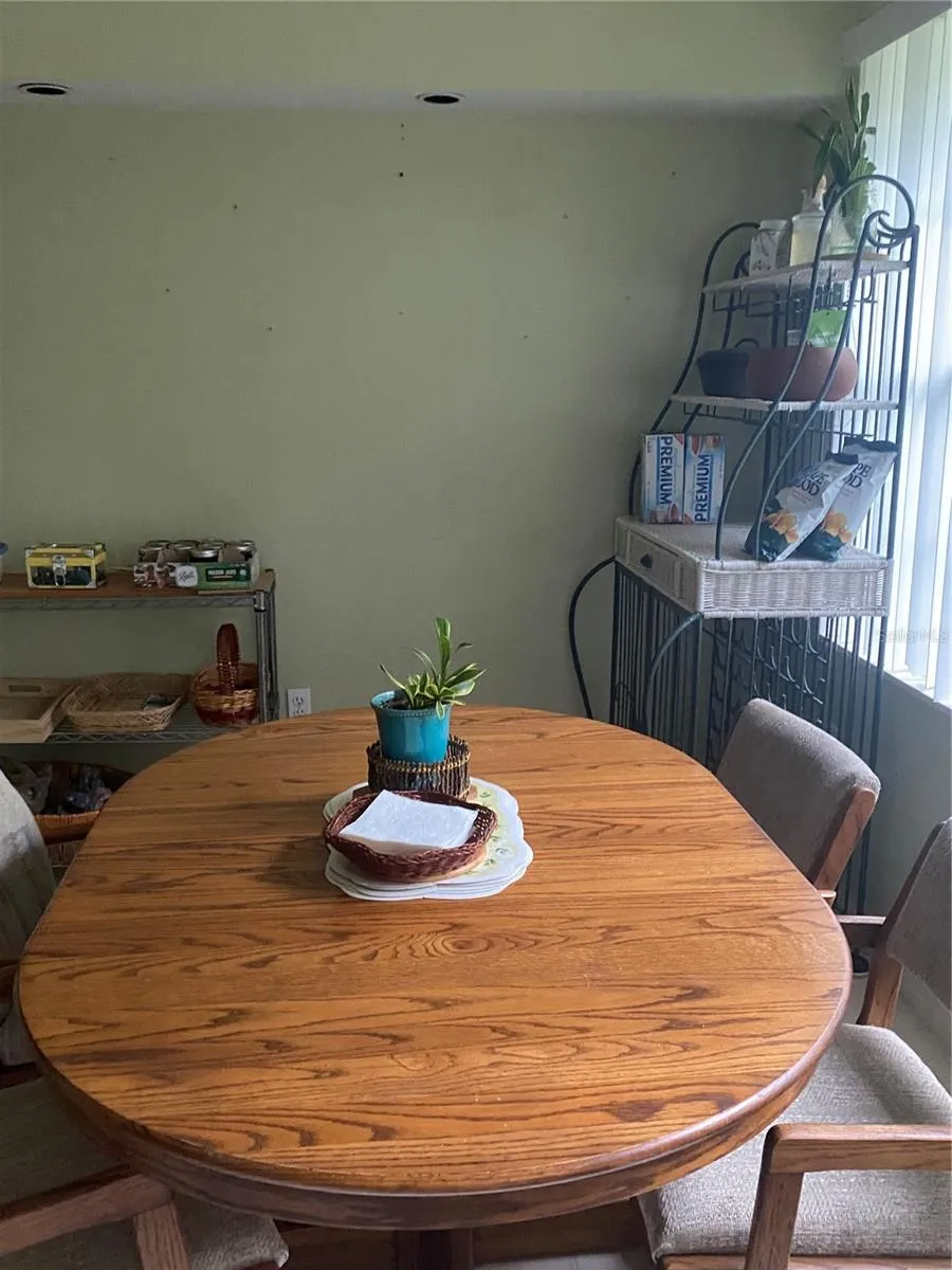 Breakfast nook area in the kitchen near the window
