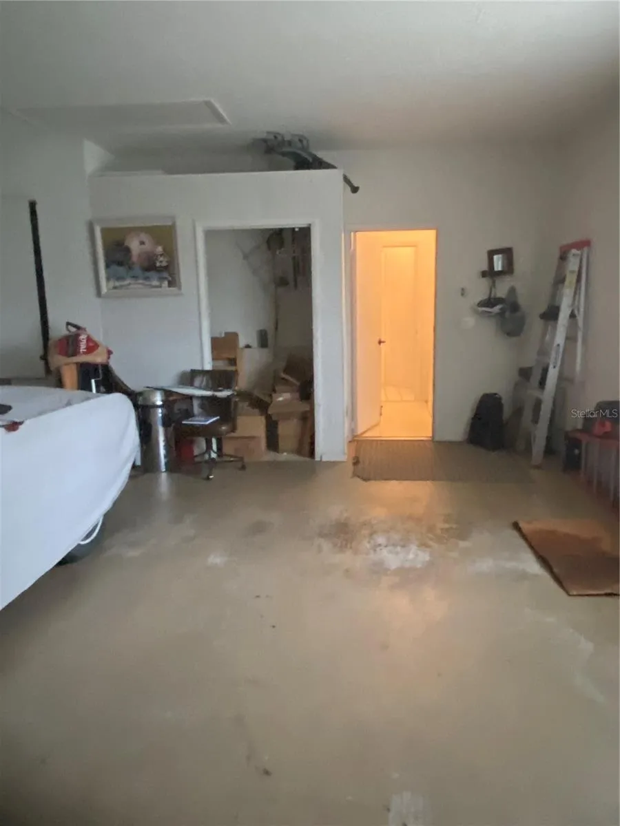 2-car garage with storage room
