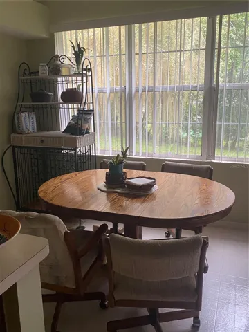 Kitchen is large to have Breakfast nook near the window looking at the backyard views.