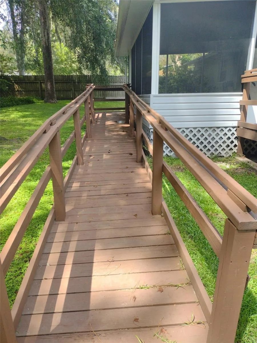 Ramp to Screened Back Patio