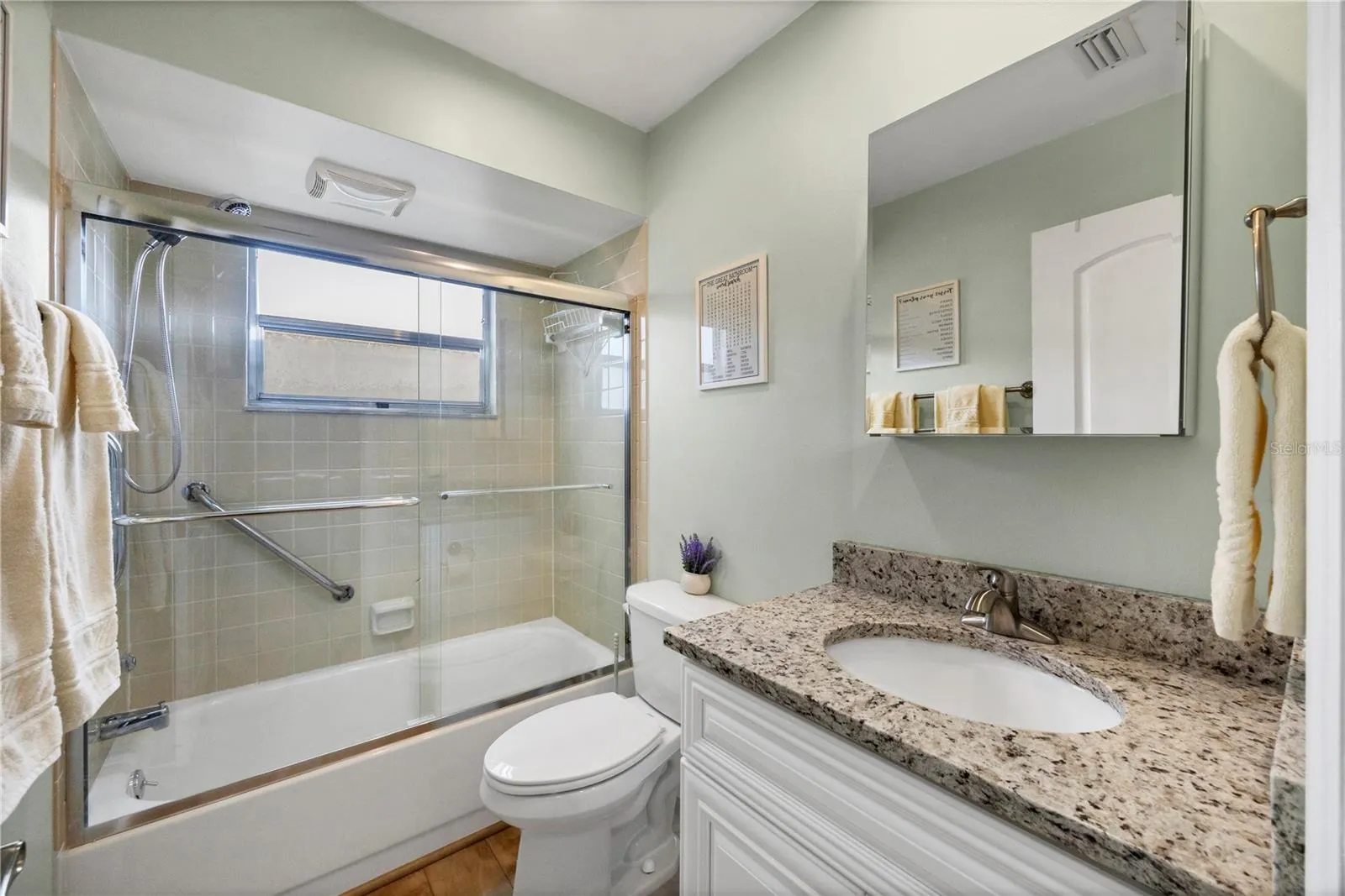 Guest bathroom with tub