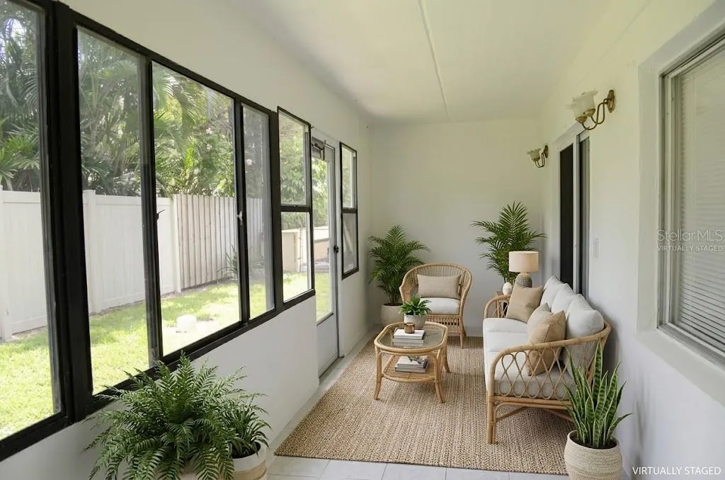 virtually staged porch