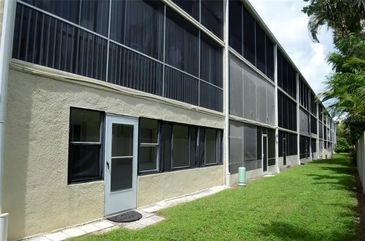 back of the building view-porch of unit 111