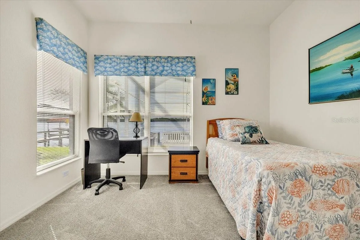 Bedroom 2 overlooks the Peace River