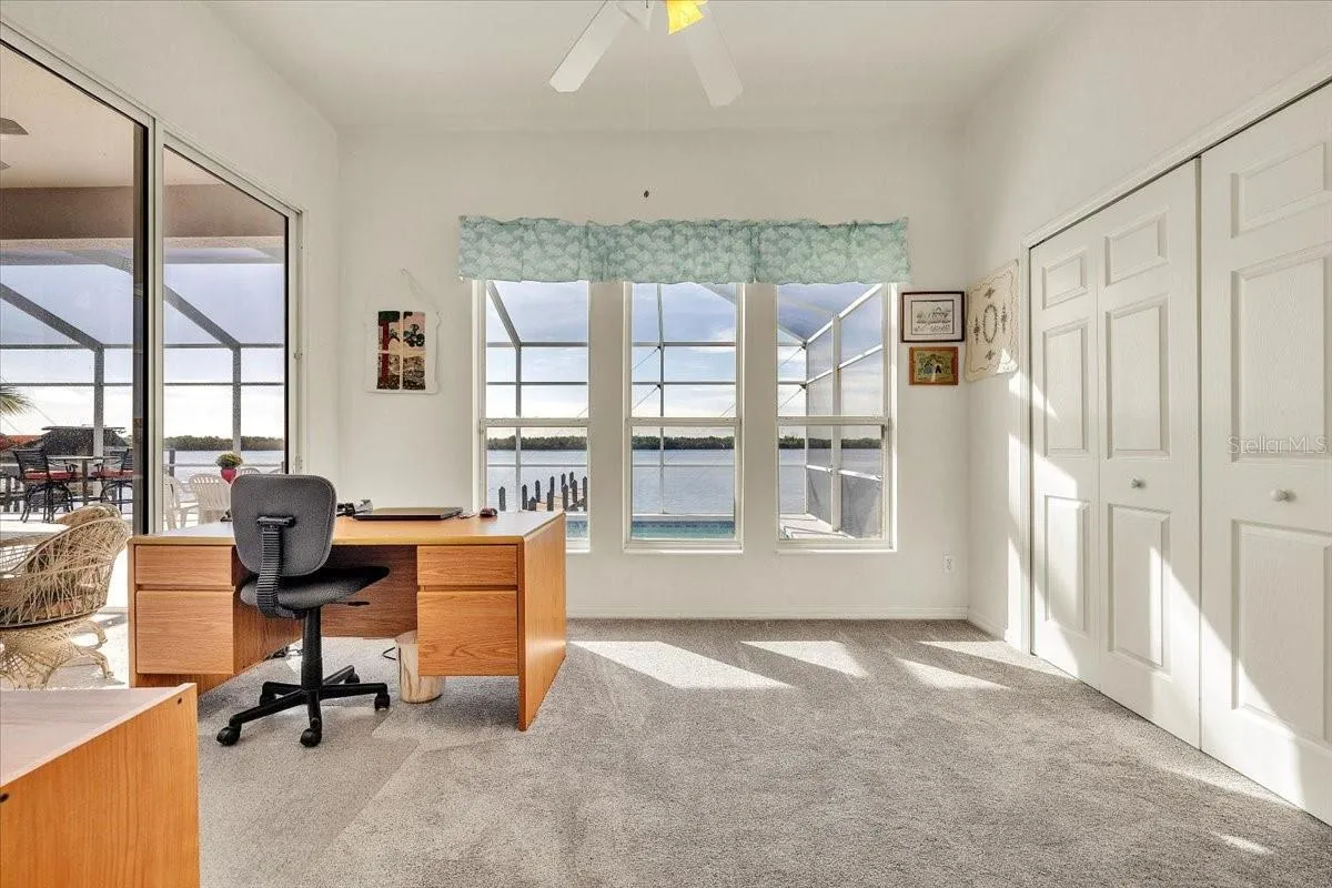 Sun room/Office with sliders to lanai