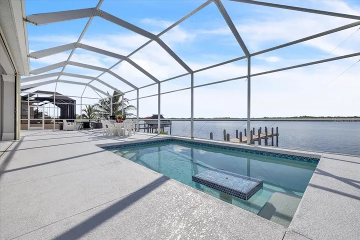 screened in pool
