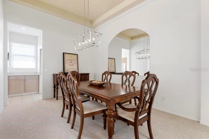 Dining Room with butler pantry