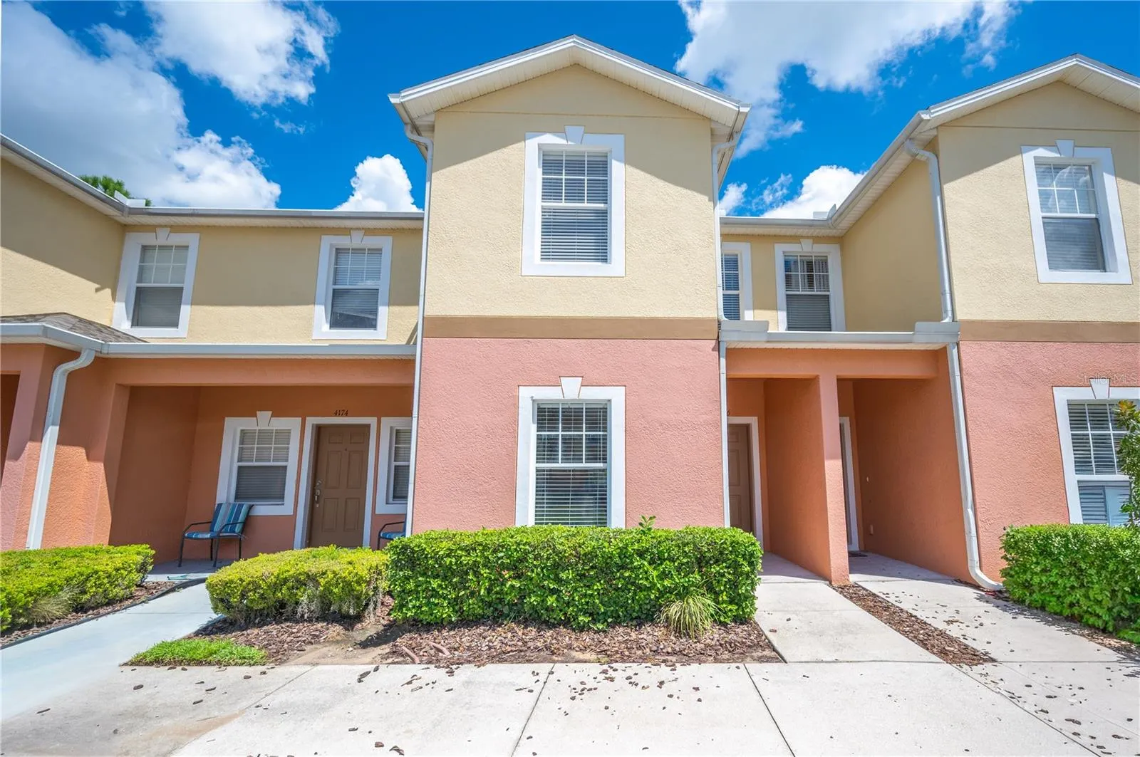 Front of townhome