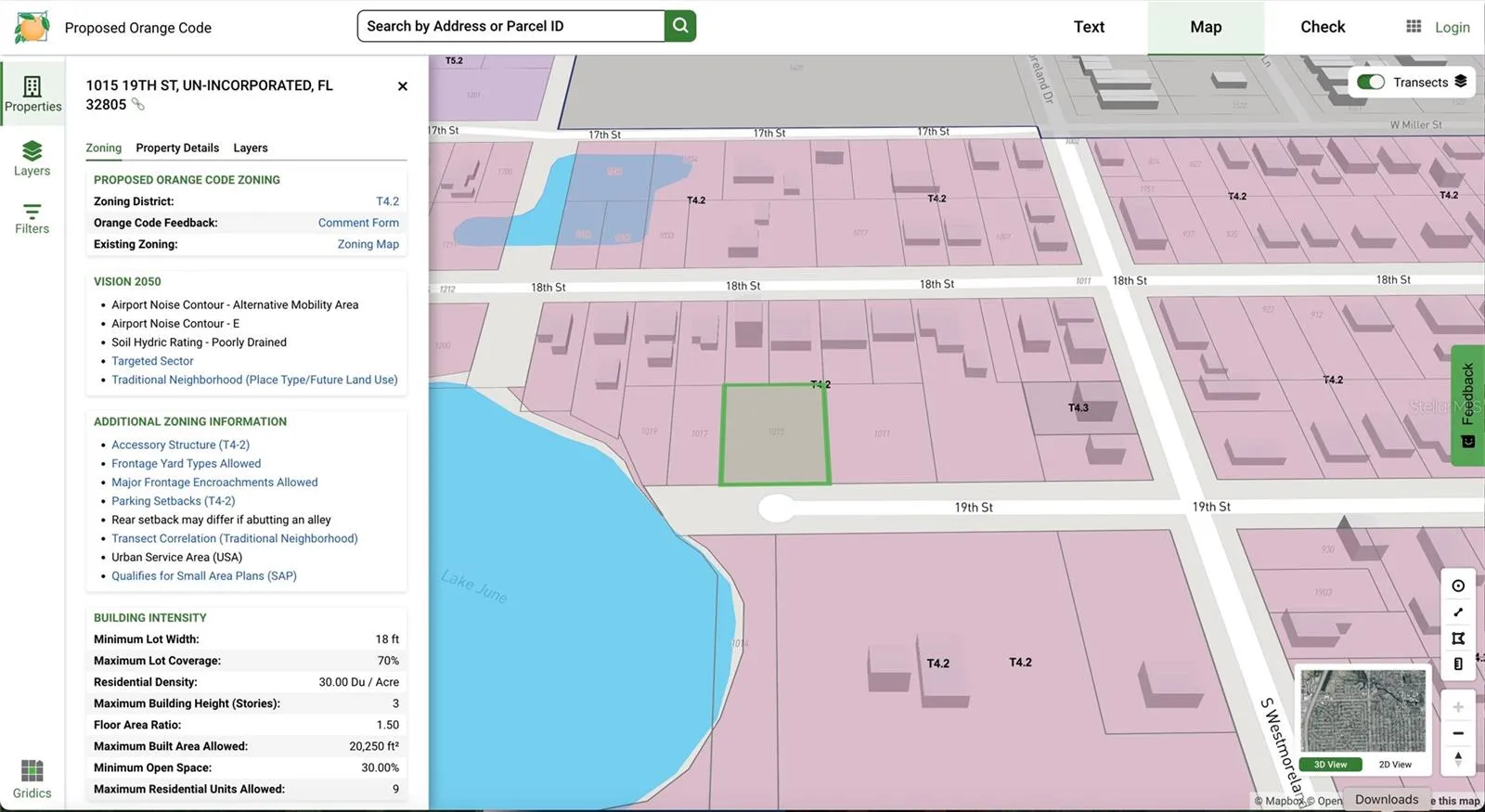 future zoning plan for Orange County