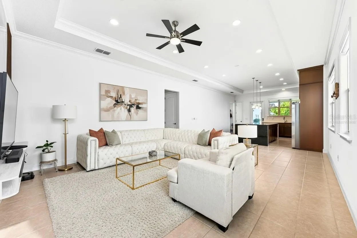 Light, bright open concept living. Virtually Staged.