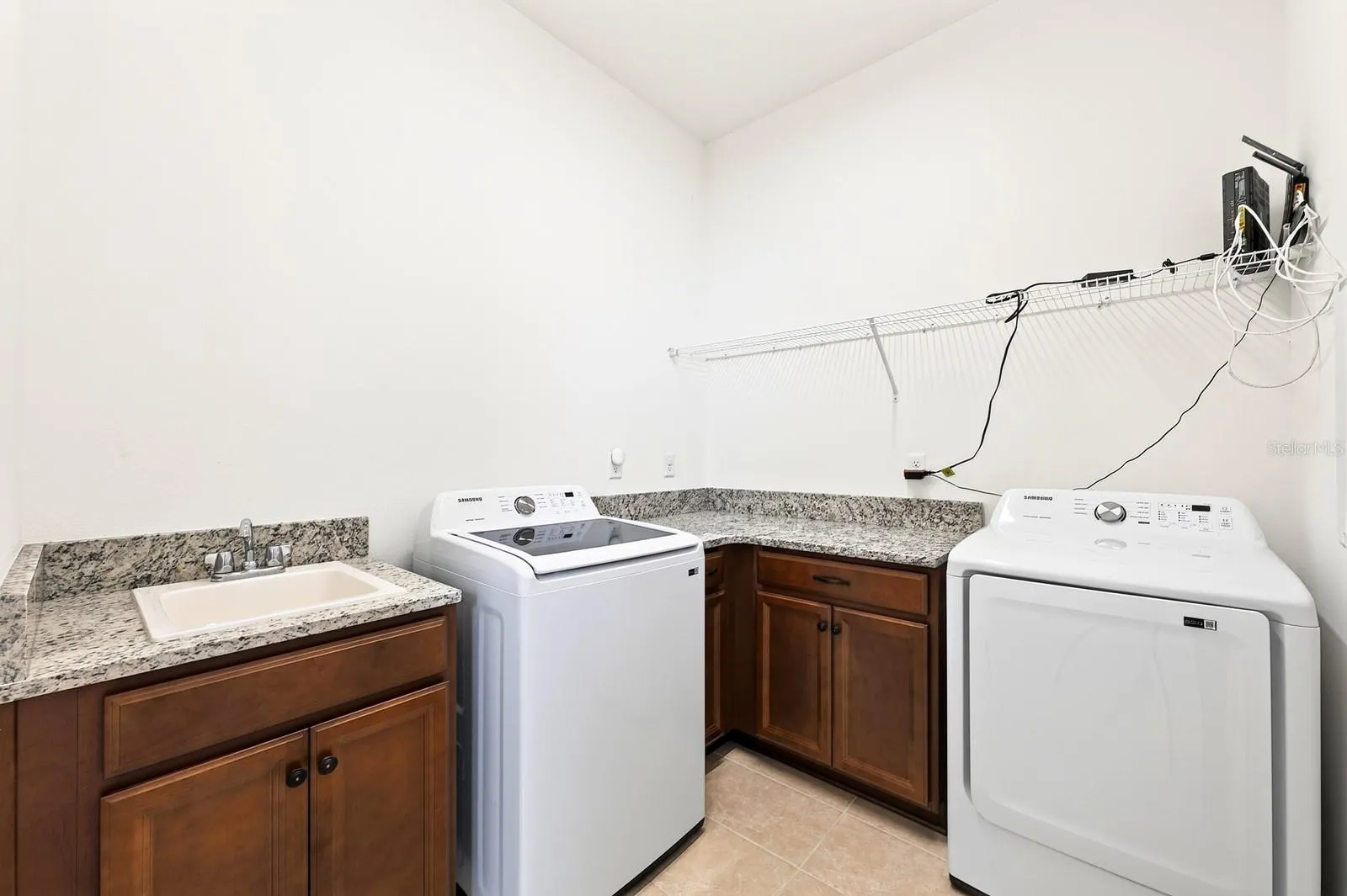 Large laundry room.