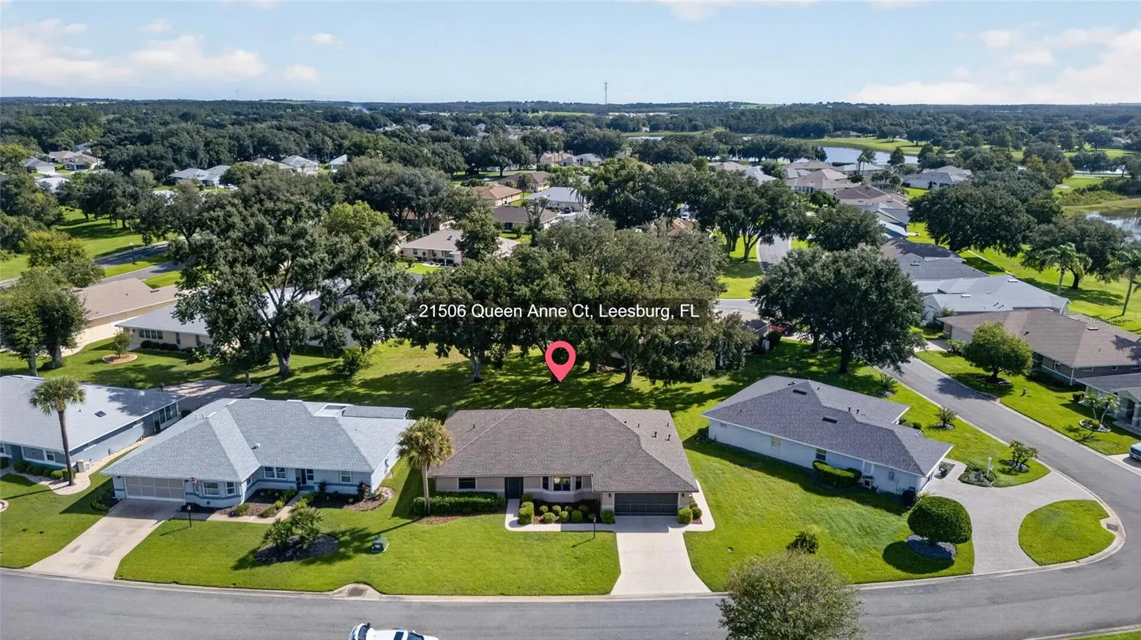 Aerial View of Community with Home Location