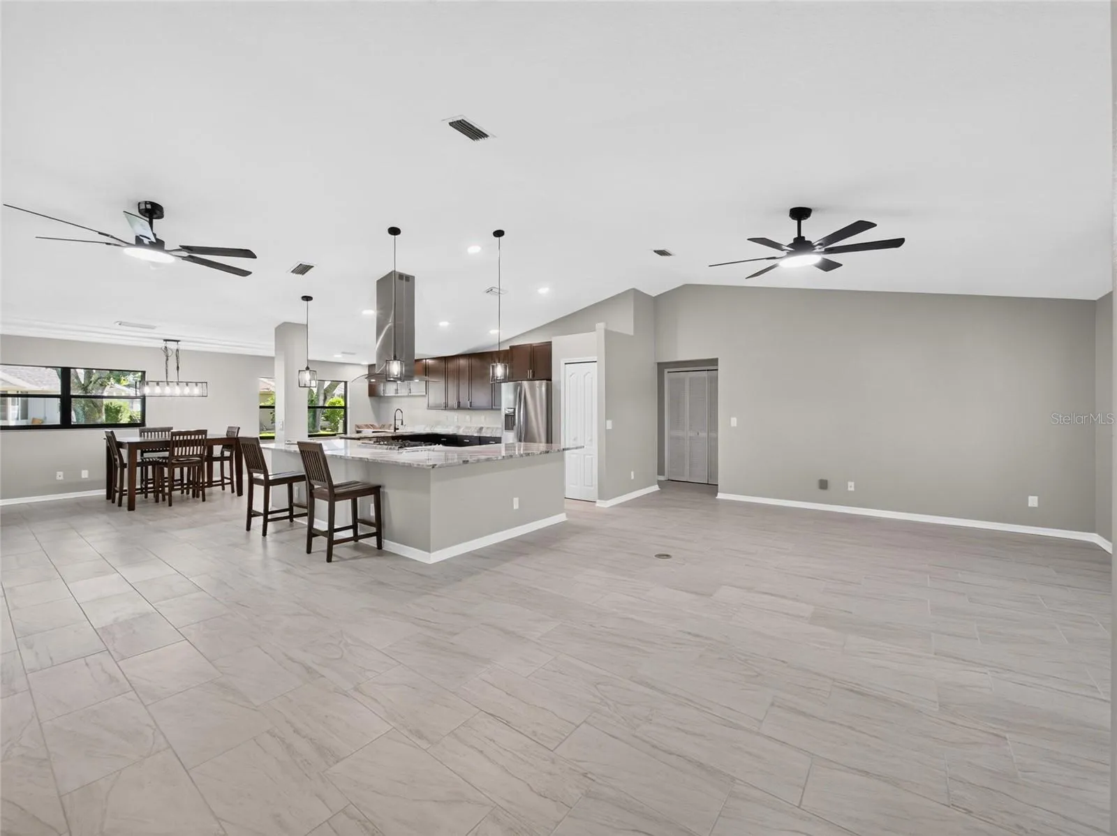 Open Floor Plan View from Great Room to Dinette