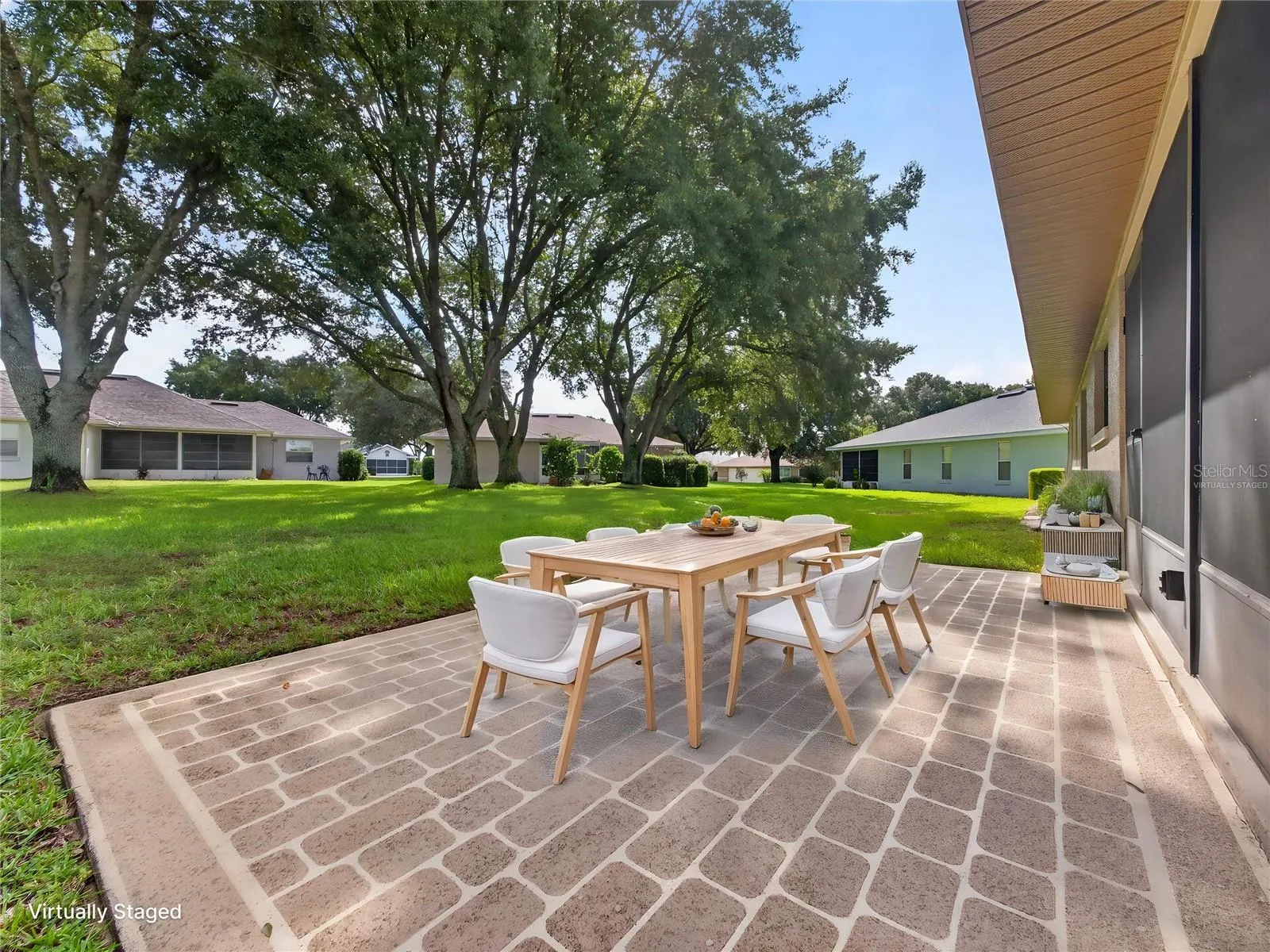 Virtually Staged Back Patio