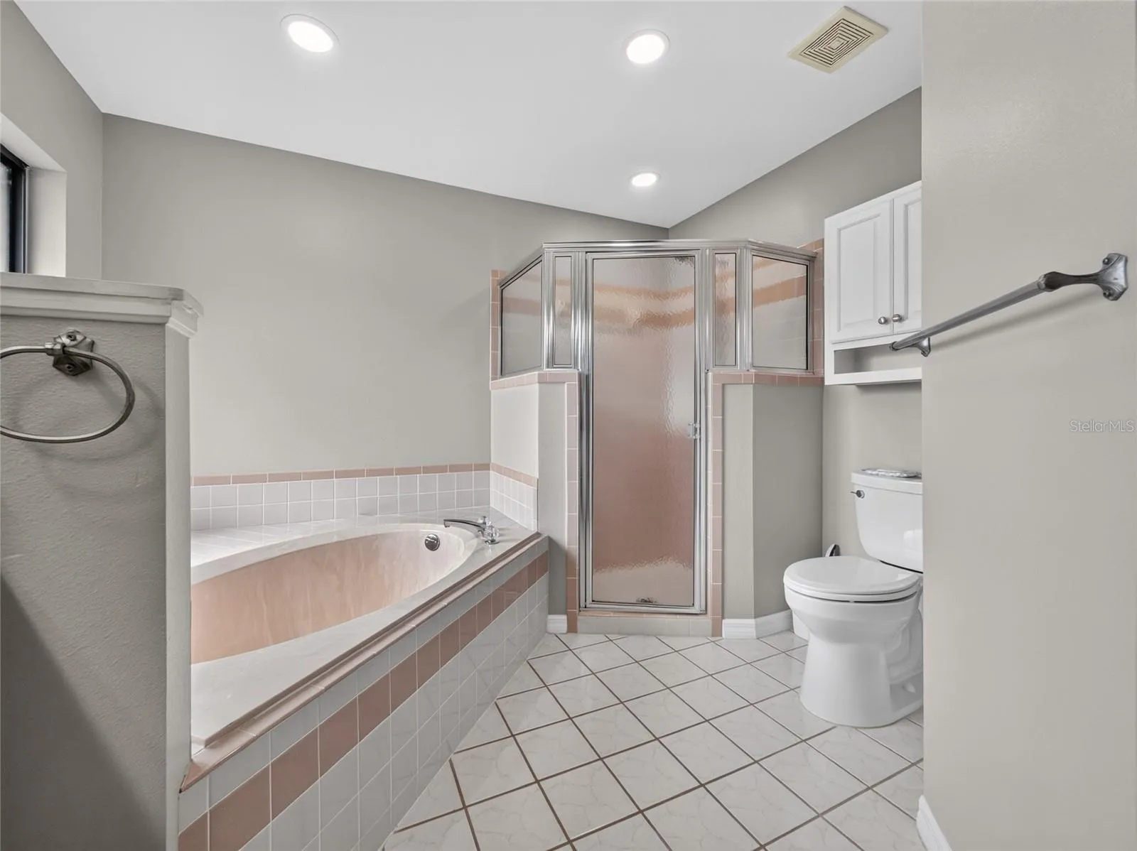 Primary Bath Walk-in Shower and Garden Tub
