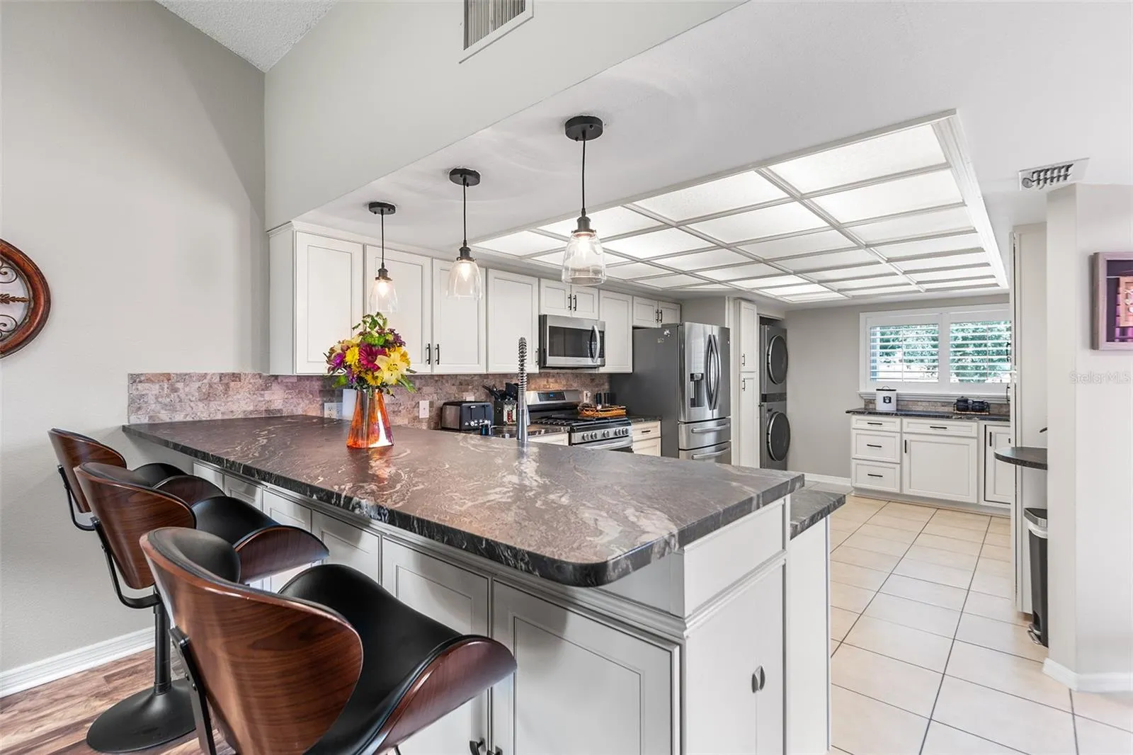 Beautifully renovated kitchen with plenty of cabinets