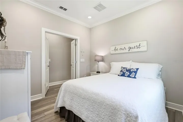 Flex space with double doors.