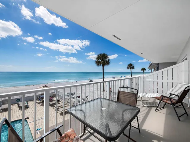 Double balcony view northwest
