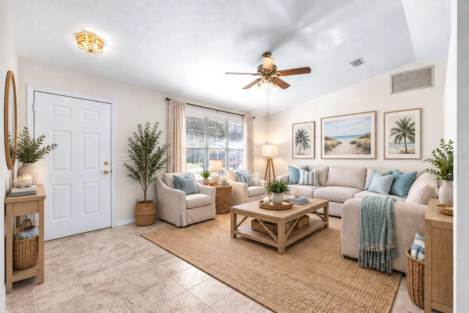 Staged living room