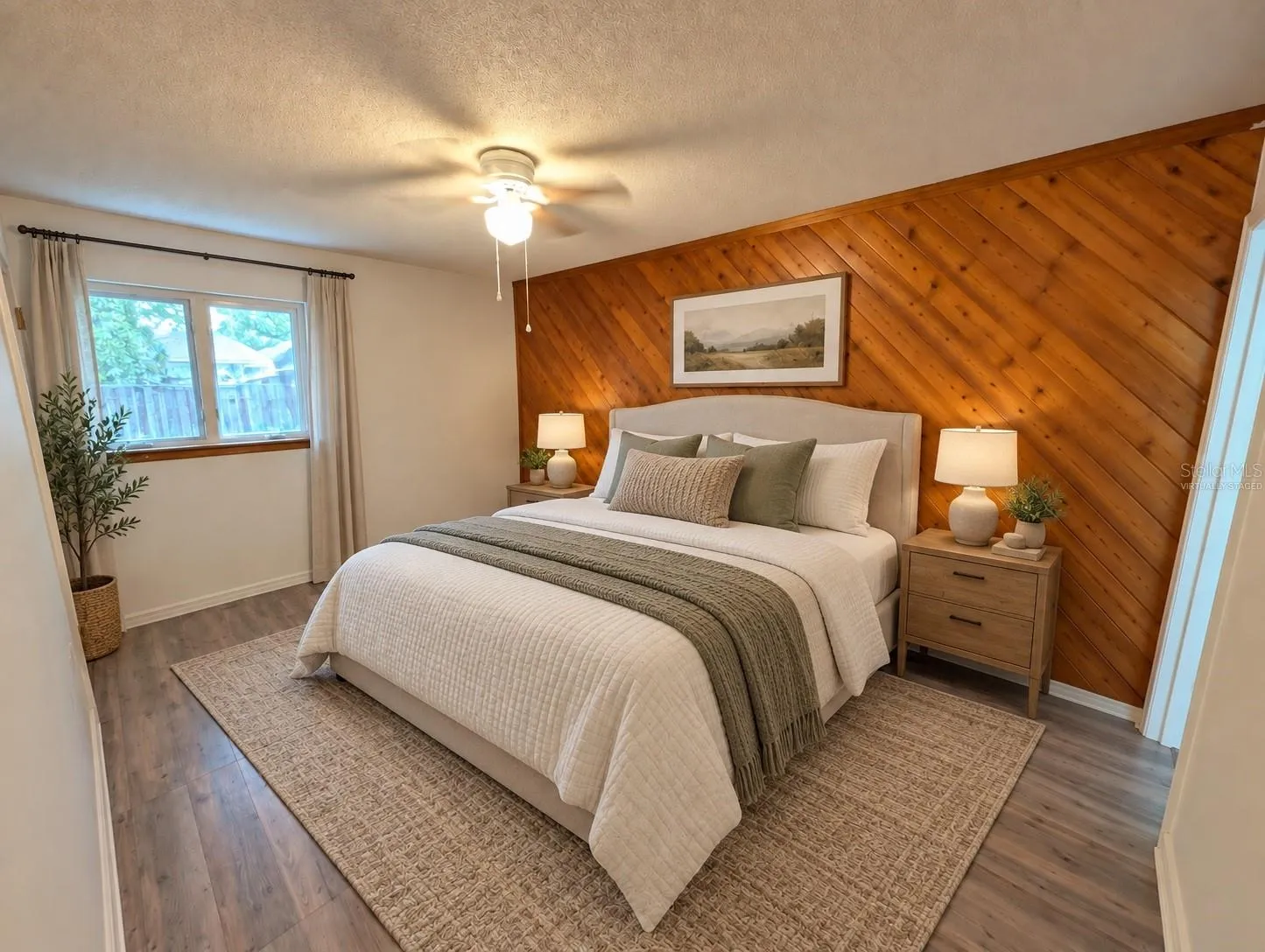 Virtually Staged Primary Bedroom
