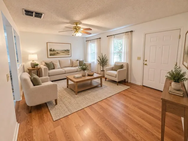 Virtually Staged Living Room