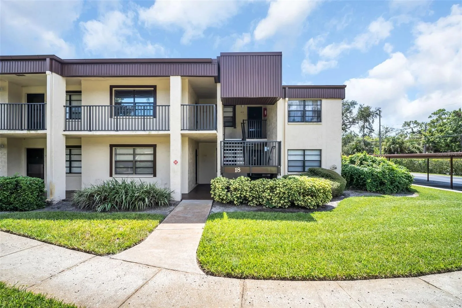 Front of Buildiing 18-Unit 105.