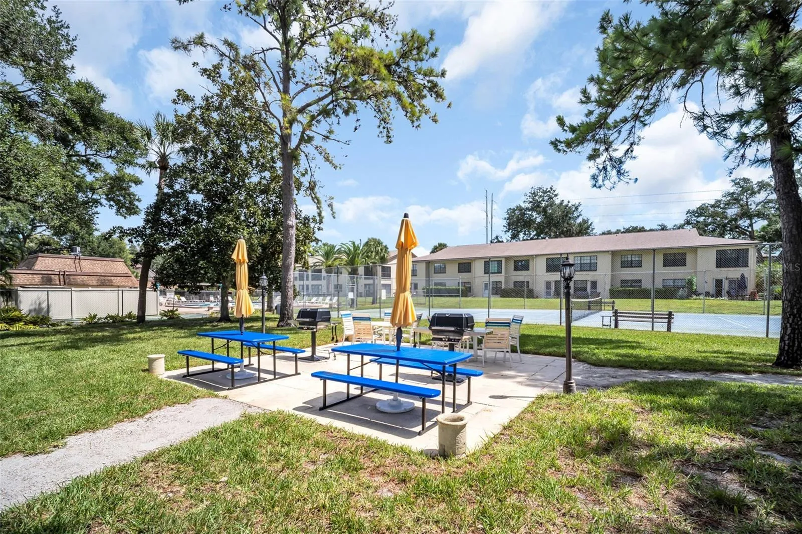 Picnic area with grills