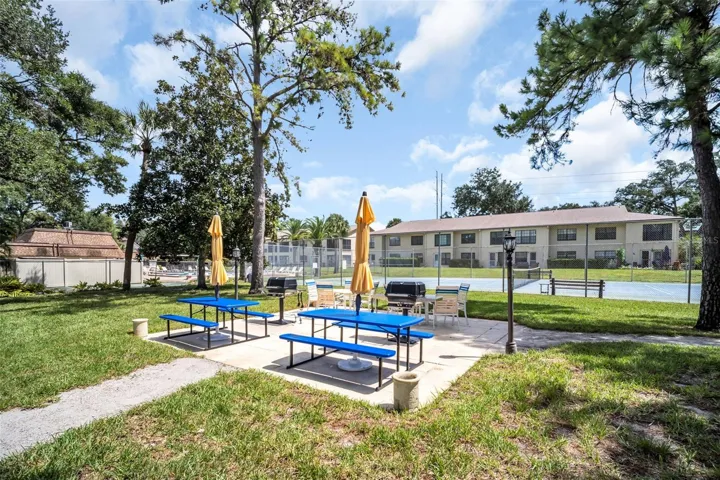 Picnic area with grills