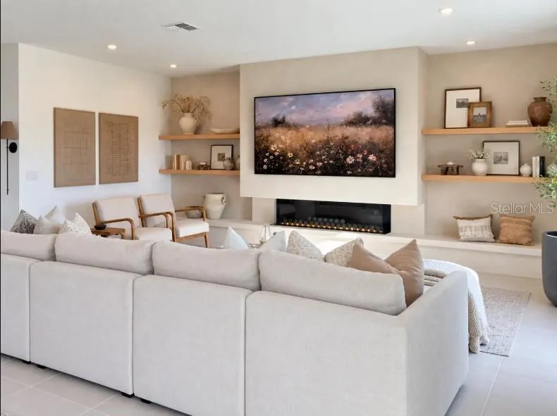 Decorated Family Room