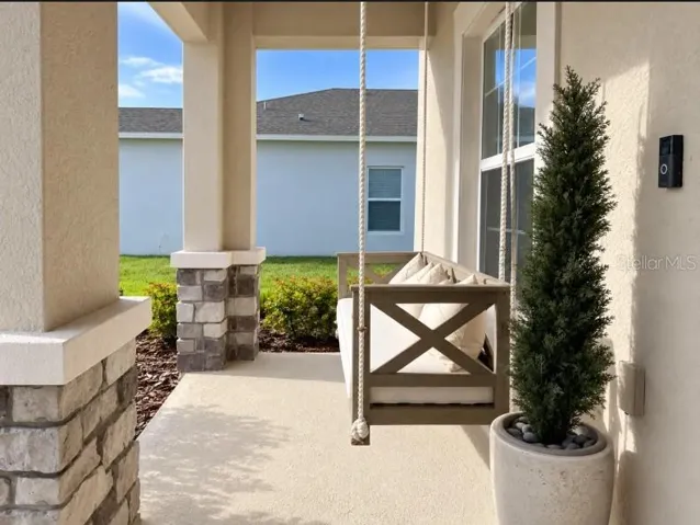 Decorated Front Porch